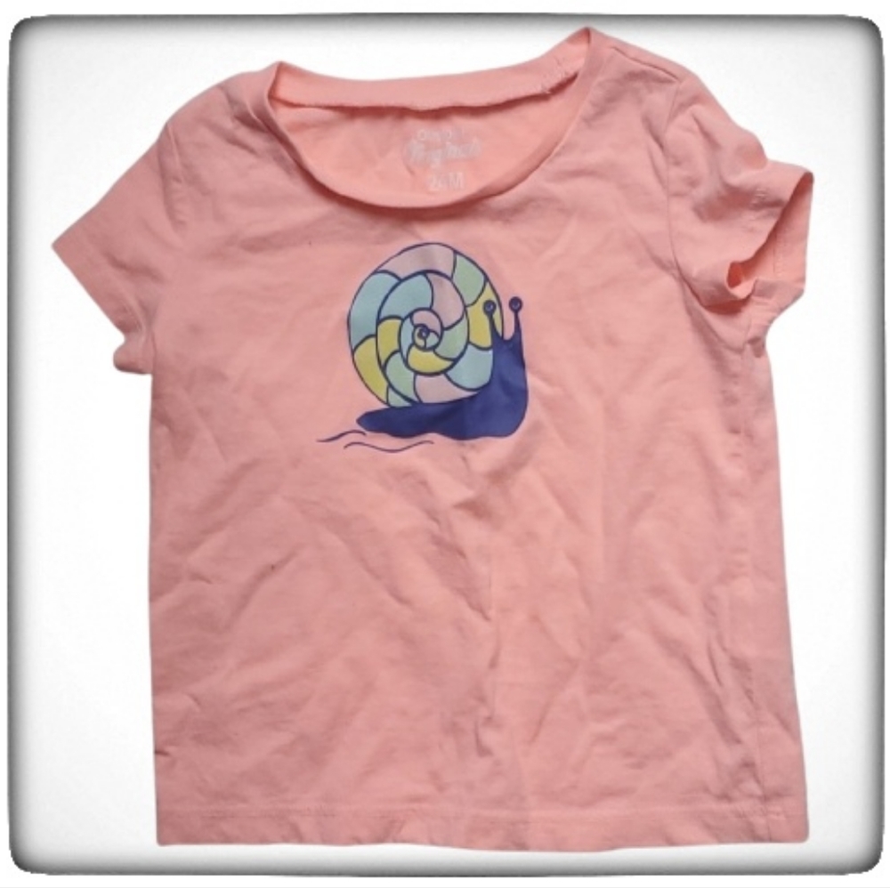 Oshkosh Girs Snail TShirt-24M